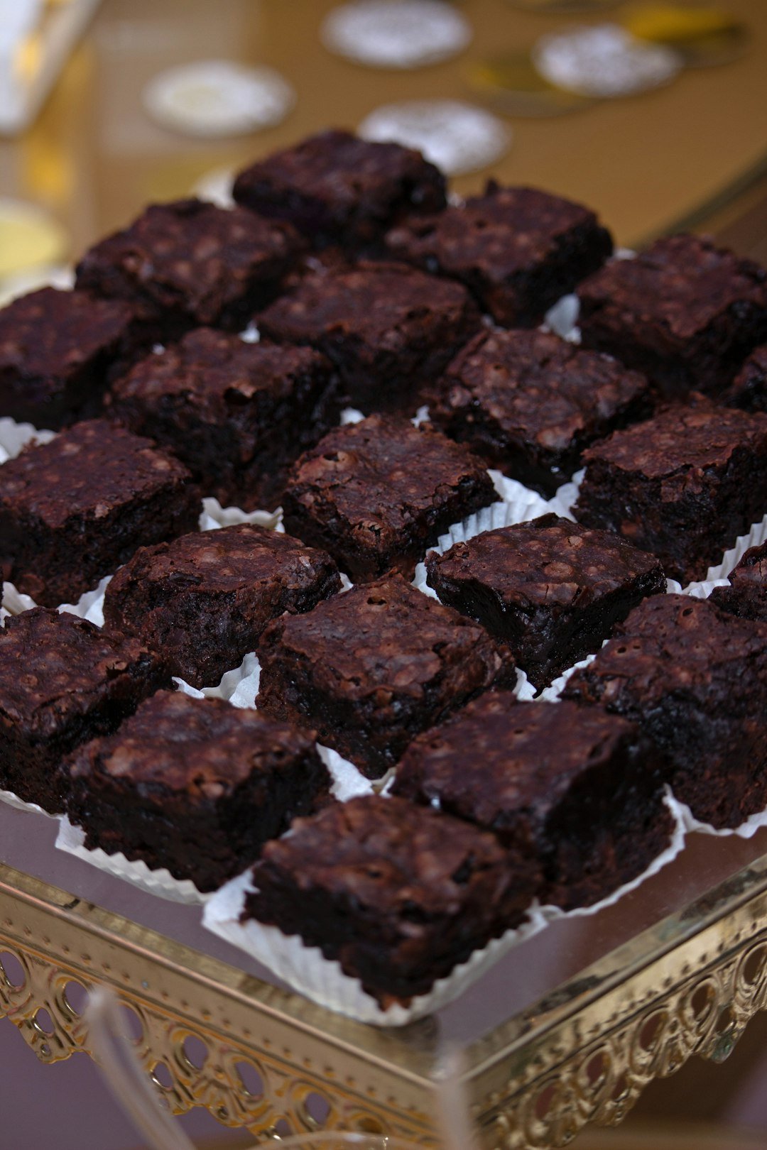 Doces de chocolate com apresentação premium